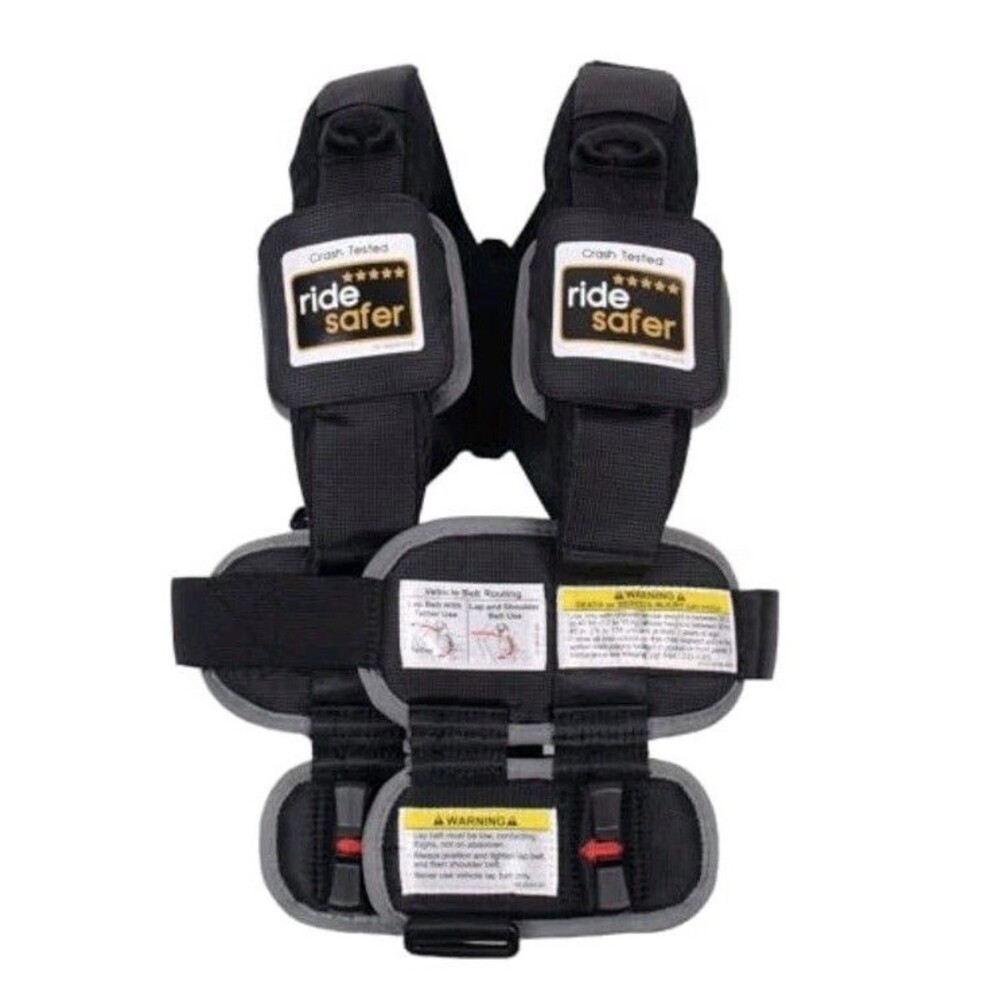 RideSafer Gen 5 - Extra Small (XS) Black, Lightweight, Compact Portable Car Seat
